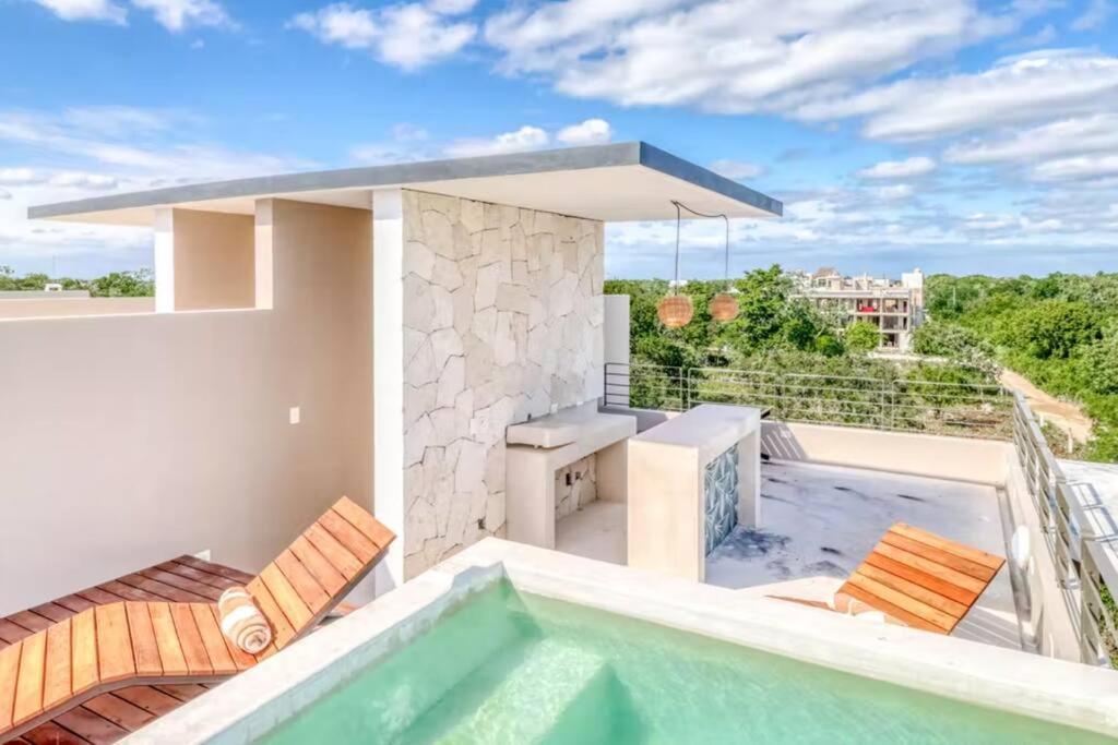 308 Amena Modern Penthouse W/gym And Private Pool&rooftop Appartamento Tulum